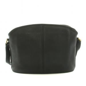 COACH オールドコーチ ショルダーバッグ レザー ロゴプレートチャーム 黒 ブラック 9976