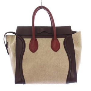 CELINE ラゲージ ミニショッパー ハンドバッグ ベージュ