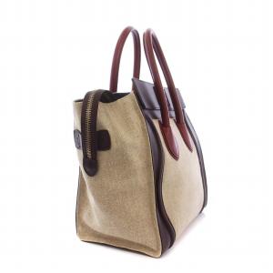 CELINE ラゲージ ミニショッパー ハンドバッグ ベージュ