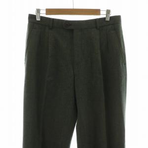 Christian Dior MONSIEUR スラックスパンツ タック テーパード センタープレス ジッパーフライ 82 L グレー