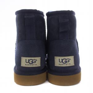 UGG australia CLASSIC MINI ムートンブーツ ショートブーツ US7 24cm 紺 ネイビー 5854
