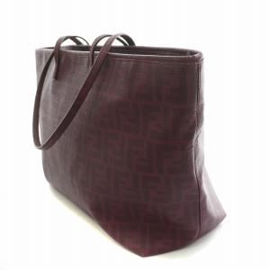 FENDI トートバッグ ズッカ柄 パープル 8BH185
