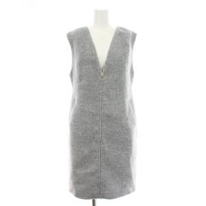 24AW リングファスナージャンスカ 44367342 ジャンパースカート ワンピース ひざ丈 ノースリーブ