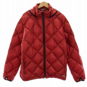 ダウンジャケット アウター フード XL 赤 レッド 001-9178/704403 /YT BM