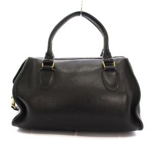 COACH オールドコーチ ミニボストン ハンドバッグ 2WAY ショルダーバッグ レザー 黒 5032 /YM BM