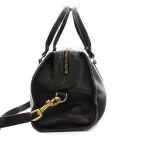 COACH オールドコーチ ミニボストン ハンドバッグ 2WAY ショルダーバッグ レザー 黒 5032 /YM BM