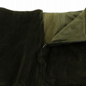 MAX MARA WEEKEND LINE タグ付き タイトスカート ひざ丈 コーデュロイ 42 カーキ 15-10-60693 /NQ BM