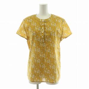 シャツ ブラウス 半袖 花柄 38 マスタード 23173-1-71221 /NQ BM