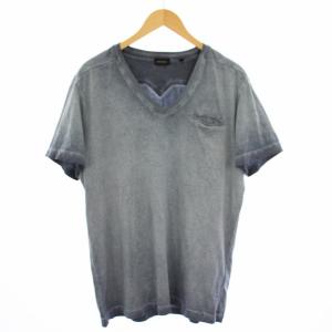 Tシャツ カットソー 半袖 USED加工 XL ネイビー IN000055 /TK BM