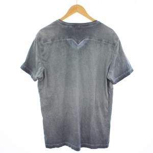 DIESEL Tシャツ カットソー 半袖 USED加工 XL ネイビー IN000055 /TK BM