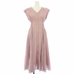 21SS 抜けシャツフレアワンピース ロング 36 ピンク 31265120 /TK BM