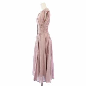 Mystrada 21SS 抜けシャツフレアワンピース ロング 36 ピンク 31265120 /TK BM