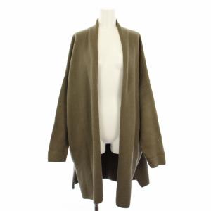 Twins cotton ショートガウン ロングカーディガン 長袖 ニット カーキ 20020500415030