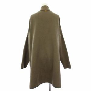MUSE de Deuxieme Classe Twins cotton ショートガウン ロングカーディガン 長袖 ニット カーキ 20020500415030