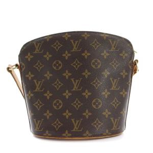 LOUIS VUITTON Drouot モノグラム キャンバス ショルダーバッグ ブラウン M51290