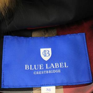 BLUE LABEL CRESTBRIDGE ダウンコート 55C30-661-09 38 ブラック