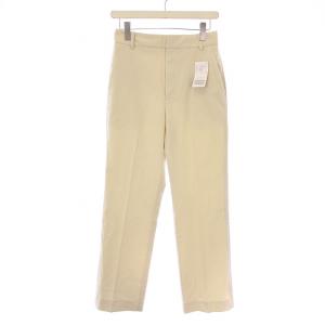 25SS ドビーセンタープレスパンツ ジップフライ リネン 38 ベージュ 25030912402010