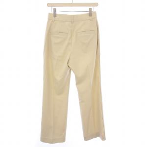 SLOBE IENA 25SS ドビーセンタープレスパンツ ジップフライ リネン 38 ベージュ 25030912402010