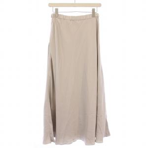 SLOBE IENA 25SS グロッシーサテンフレアスカート ロング F グレー 25060912413010 /BM BM