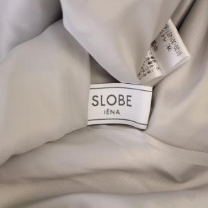 SLOBE IENA 25SS グロッシーサテンフレアスカート ロング F グレー 25060912413010 /BM BM