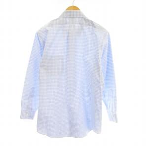Brooks Brothers ボタンダウンシャツ 長袖 カットソー チェック 175 青 /MM