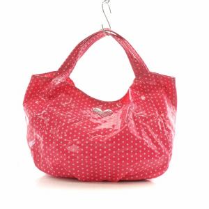 トートバッグ ドット エナメル ピンク /NQ MU