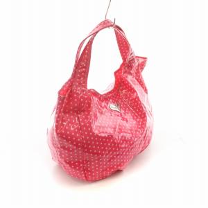 Think Bee トートバッグ ドット エナメル ピンク /NQ MU