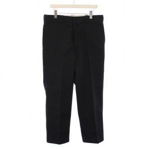 チノパン チノパンツ スラックス ジップフライ ロゴ W36 L30 黒 ブラック /BB MU
