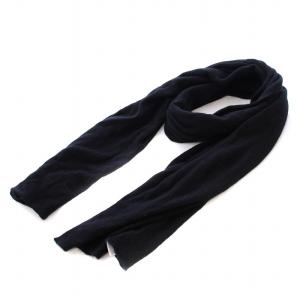 マフラー カシミヤ 無地 ストレッチ 180×50 黒 ブラック /BB BM