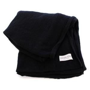 Johnstons of Elgin ジョンストンズ オブ エルガン マフラー カシミヤ 無地 ストレッチ 180×50 黒 ブラック /BB BM