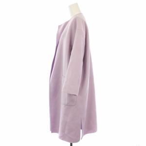 23区 19AW ウールカシミヤリバーコート コーディガン 30 ラベンダー 214-5.SC.WS.KW.0601