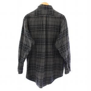 Polo by Ralph Lauren WHITFIELD ネルシャツ カジュアルシャツ 長袖 レギュラーカラー チェック柄 LL グレー 黒