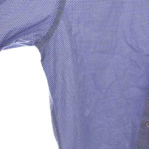 EMPORIO ARMANI シャツ 総柄 長袖 S 青 /YM MU