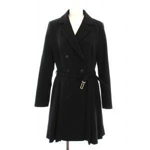 22AW ジャケットミニワンピ サイドプリーツ ワンピース ダブルボタン 0 黒 SWF0225032