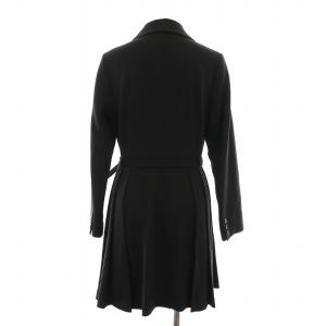 SNIDEL 22AW ジャケットミニワンピ サイドプリーツ ワンピース ダブルボタン 0 黒 SWF0225032