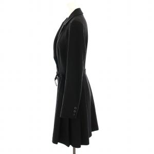 SNIDEL 22AW ジャケットミニワンピ サイドプリーツ ワンピース ダブルボタン 0 黒 SWF0225032