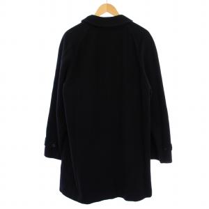 BURBERRY LONDON ステンカラーコート ロング ウール 黒 /BM MU