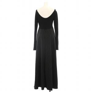 FRAY I.D 23AW フレアスカートコンビニットワンピース ロング 長袖 F 黒 FWNO234122 /YM BM
