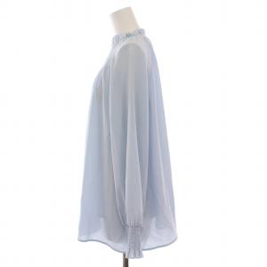 CELFORD 21SS スモッキングブラウス シャツ 長袖 プルオーバー F スカイブルー CWFB214040 /YM