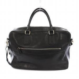 SOMES SADDLE ビジネスバッグ ブリーフケース レザー ショルダーバッグ 黒 /YM MU