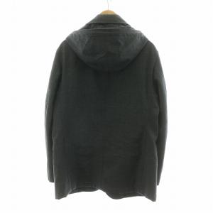 GIORGIO ARMANI 中綿ジャケット アウター フーディー 50 グレー SSG03WSS922 /NQ MU