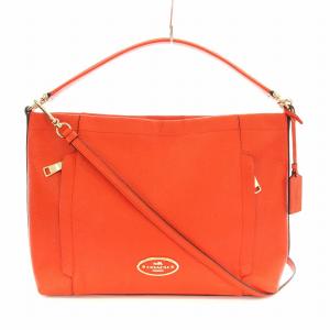 スカウト ホーボー 34312 ショルダーバッグ トートバッグ 2WAY レザー チャーム付き オレンジ