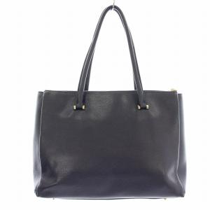 FURLA ロータス 203022 トートバッグ レザー ロゴ 紺 ネイビー /KU MU