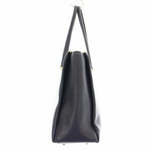 FURLA ロータス 203022 トートバッグ レザー ロゴ 紺 ネイビー /KU MU