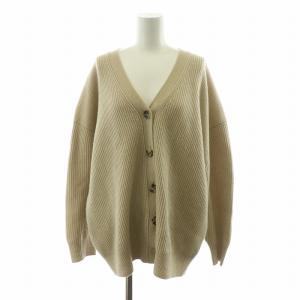 Basic Cashmere Vネックカーディガン ニット 長袖 F ベージュ 21080520810030