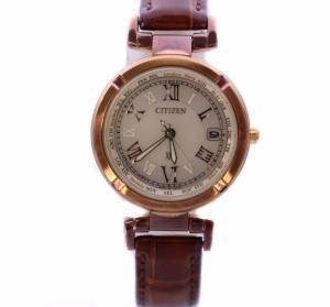 XC クロスシー ソーラー エコドライブ 腕時計 アナログ クォーツ ライトブラウン H240-TO2167