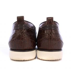 COLE HAAN グランドアンビション スリッポン ローファー ローカット 厚底 レザー 牛革 7.5 茶 ブラウン W26432