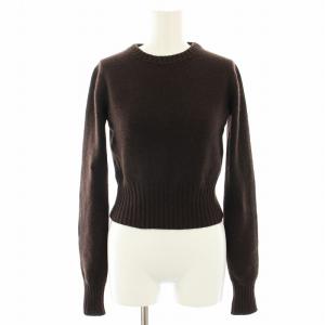 ニット セーター カシミヤ XS ブラウン