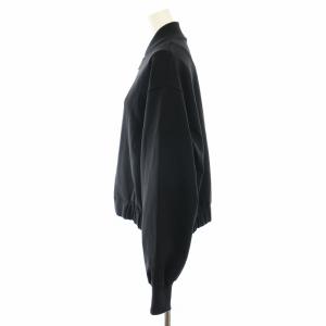 The Row ジップアップジャケット シルク XS ブラック 2091-K106