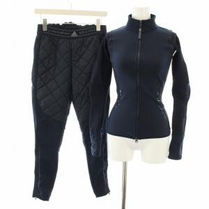 セットアップ 上下 ニットミックスミッドレイヤーランニングジャケット エッセンシャルズモトWインサレーテッドトラウザーズ